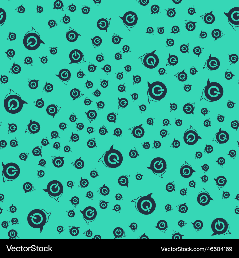 Black power button icon isolated seamless pattern Black power button icon isolated seamless pattern vector image
