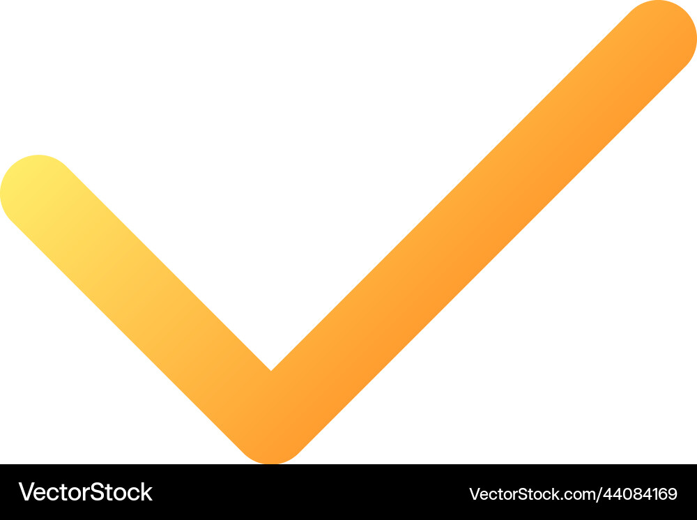 Checkmark pixel perfect flat gradient color ui Checkmark pixel perfect flat gradient color ui vector image