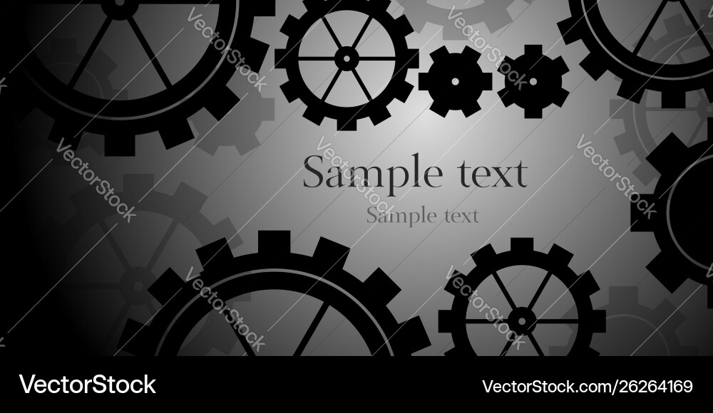 Cogs mechanism with copy space Cogs mechanism with copy space Vector Image