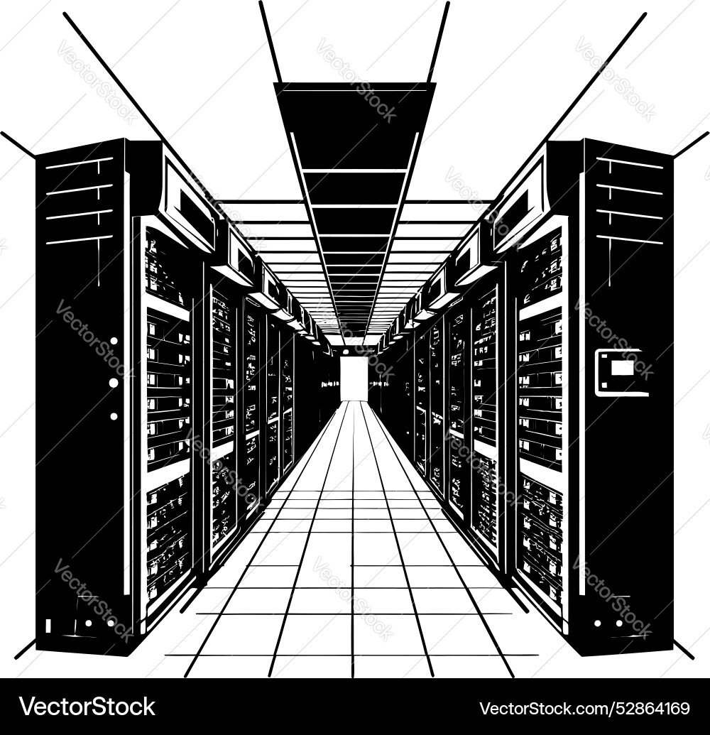 Digital orchard data center grove icon binary Vector Image