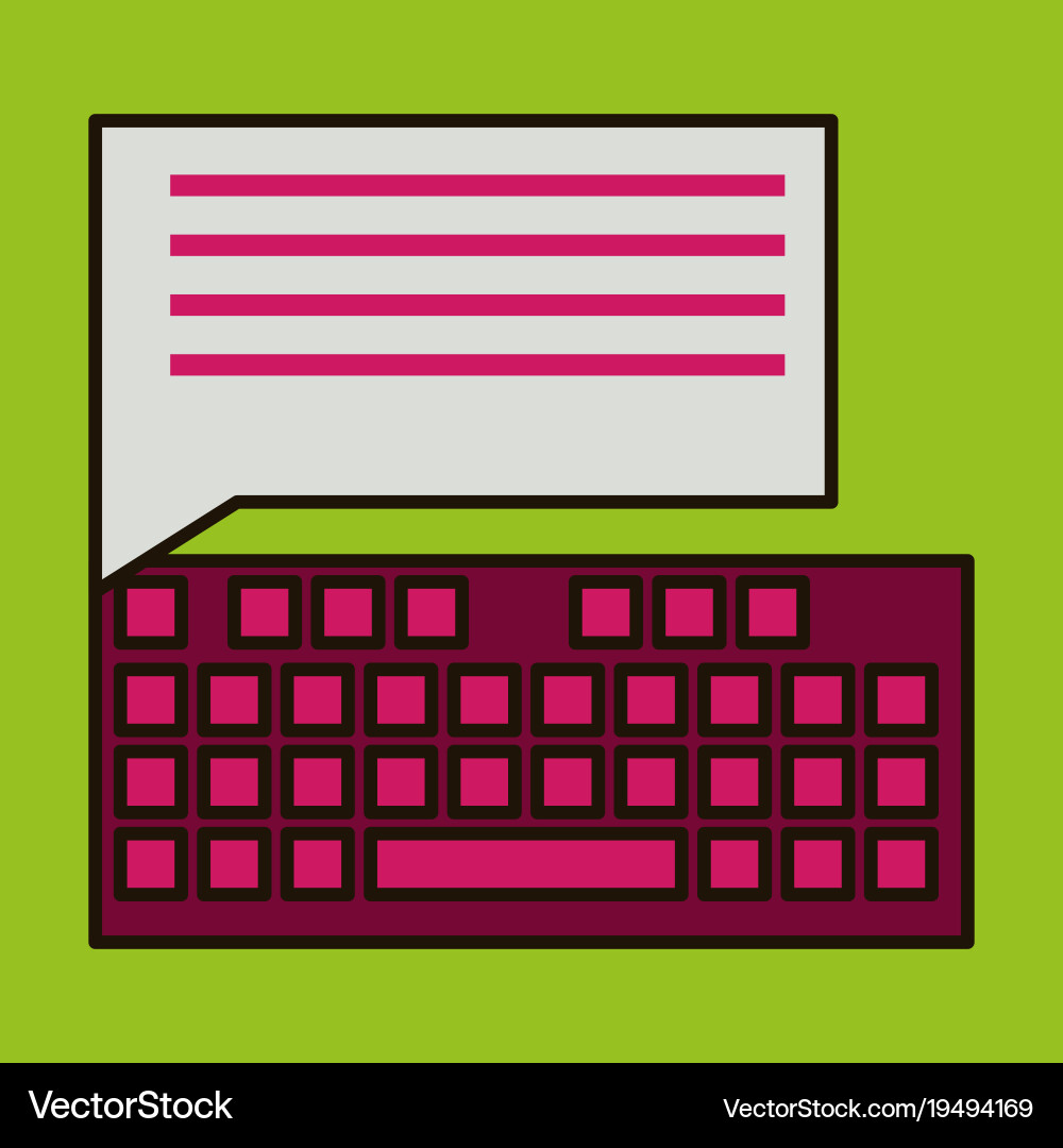 Flat line icon concept of new email inbox message Vector Image