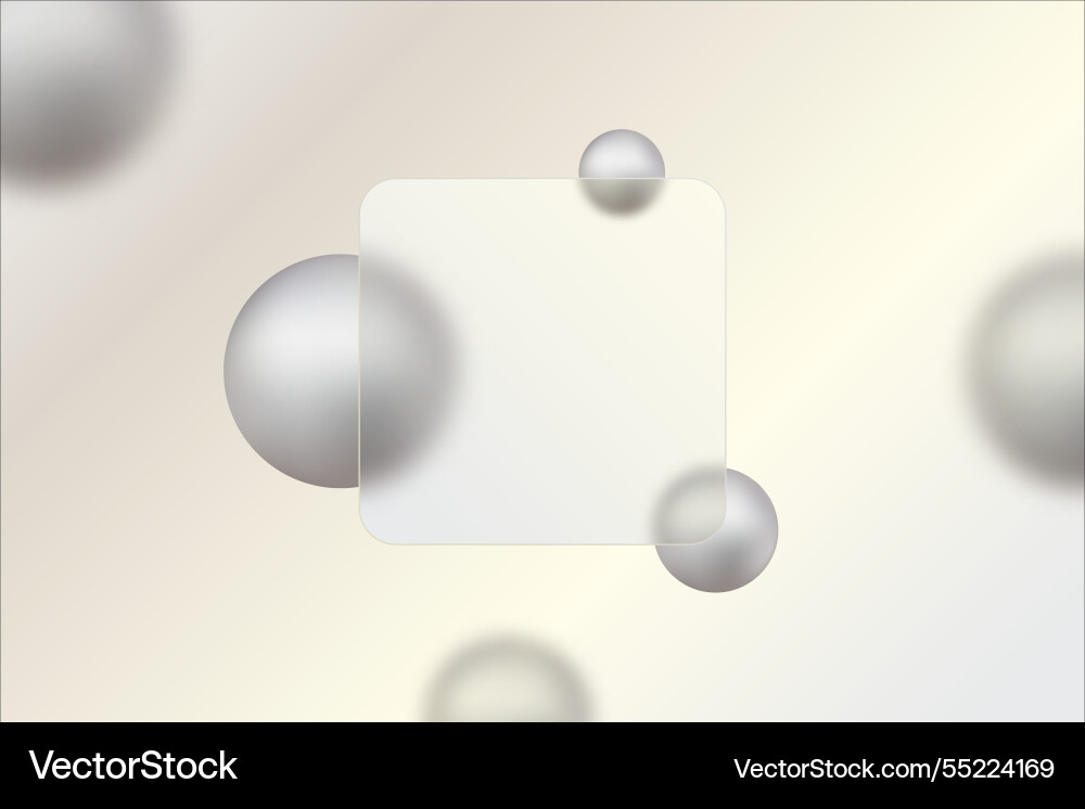 Glass morphism website template with transparent Glass morphism website template with transparent vector image
