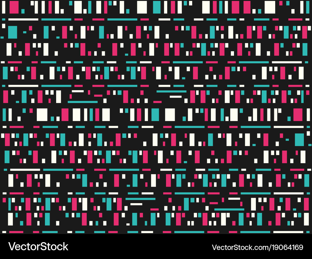 Glitch background signal error pixel mosaic Vector Image