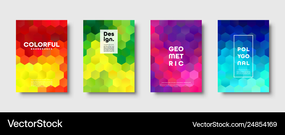 Hexagonal Abstract Polygon Background vector image