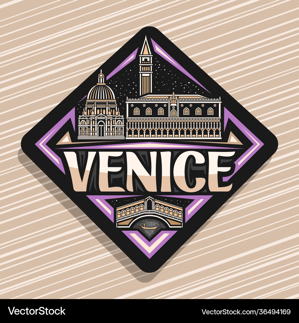 Logo for venice (36494169) – Royalty-Free Vector | VectorStock, image size:1000x1080