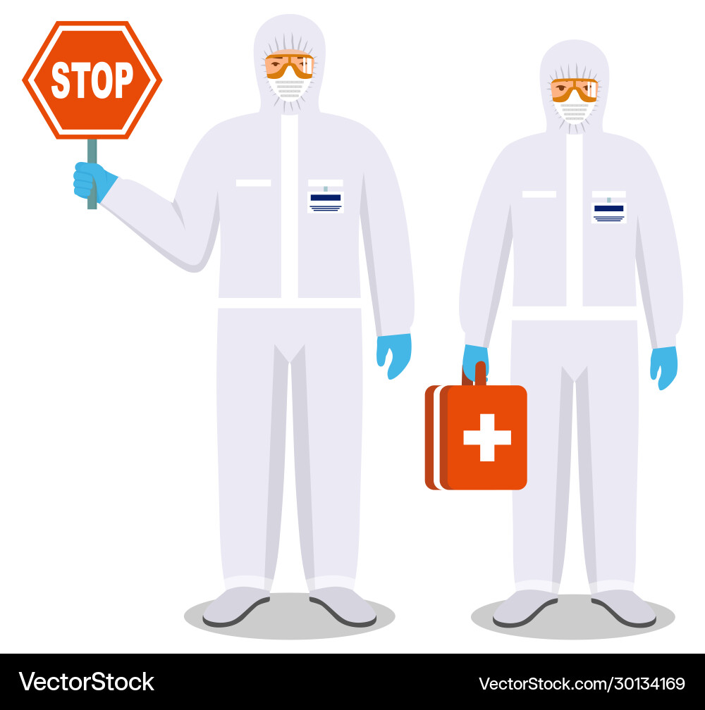 Medical concept couple doctors man and woman Medical concept couple doctors man and woman vector image