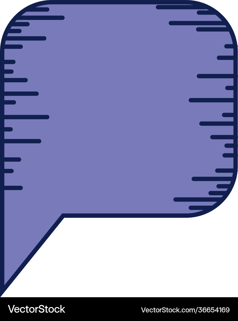 Message bubble isolated Vector Image