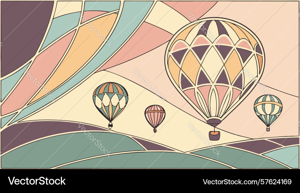 Organic interlocking abstract pattern for flowing vector image