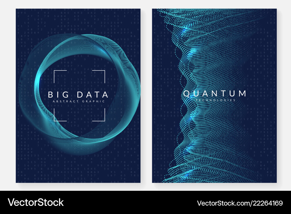 Quantum Data Visualization vector image