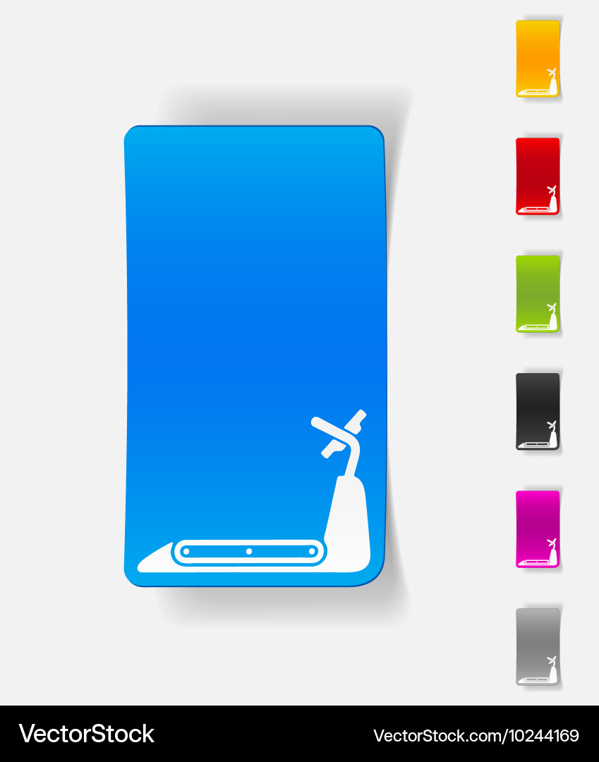 Realistic design element treadmill Vector Image