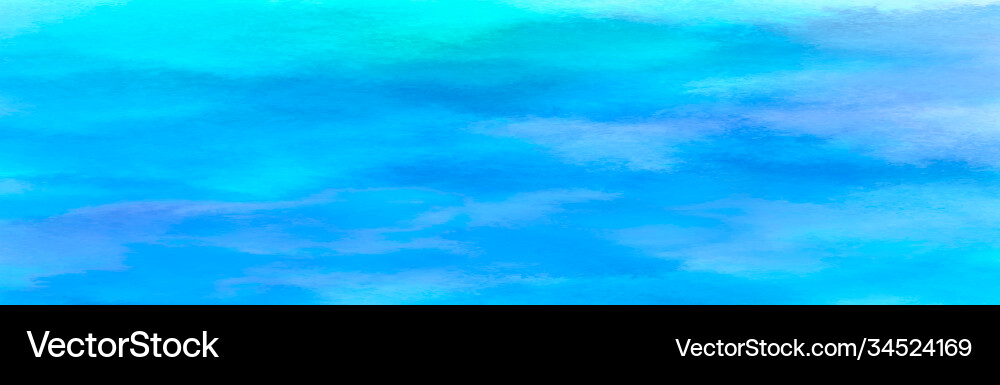 Realistische blaue Aquarell Panorama Textur Realistische blaue Aquarell Panorama Textur vektorbild