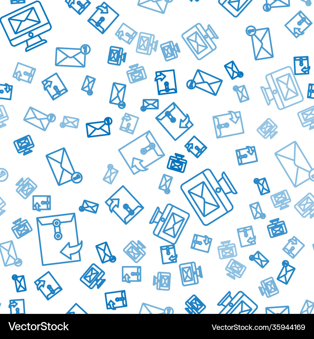 Set line envelope monitor Set line envelope monitor vector image