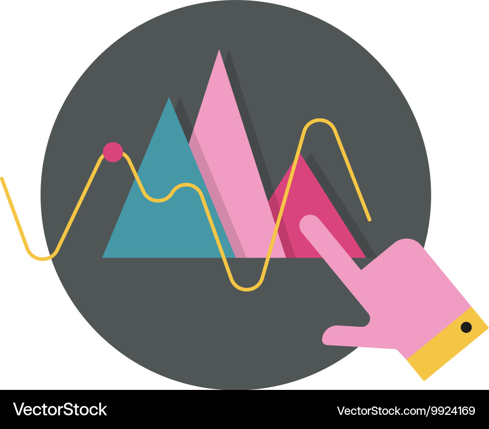 Web analytics icon Vector Image