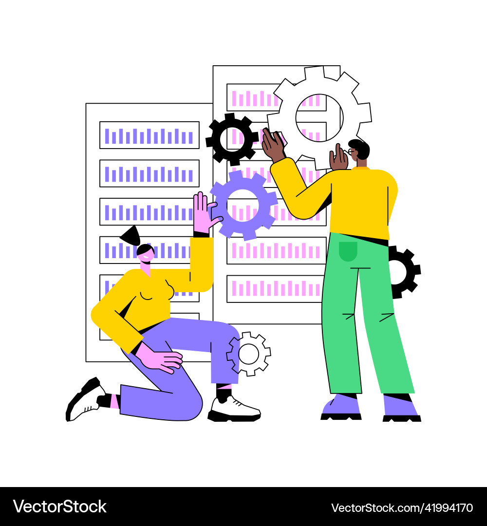 Big data job abstract concept Big data job abstract concept vector image