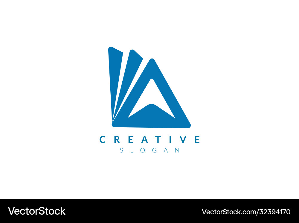 Design a combined three triangle shape Design a combined three triangle shape vector image