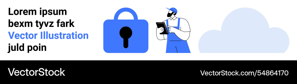 Digital security concept with lock icon Digital security concept with lock icon vector image