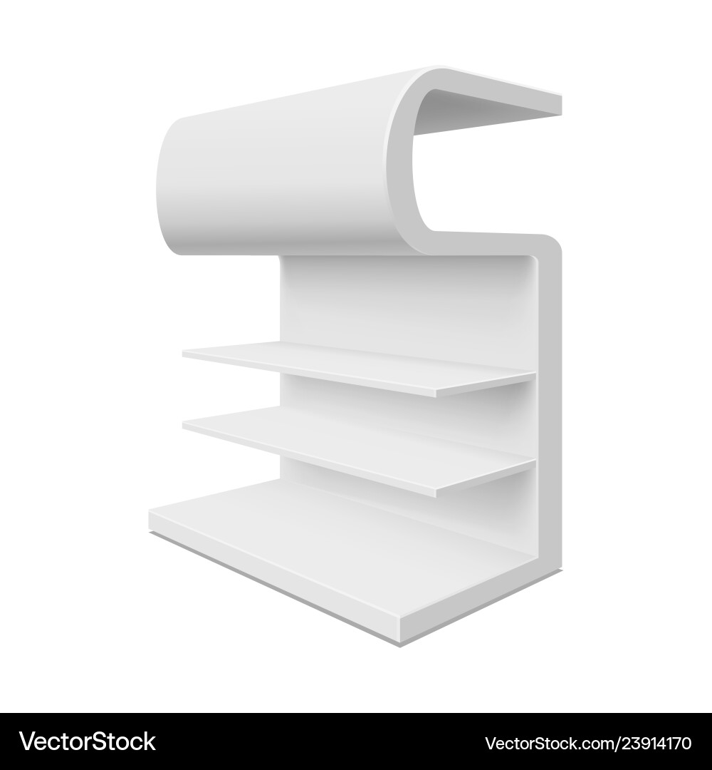 Empty showcase Empty showcase vector image
