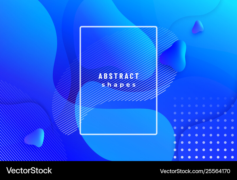 Fluid Geometric Gradient Background vector image