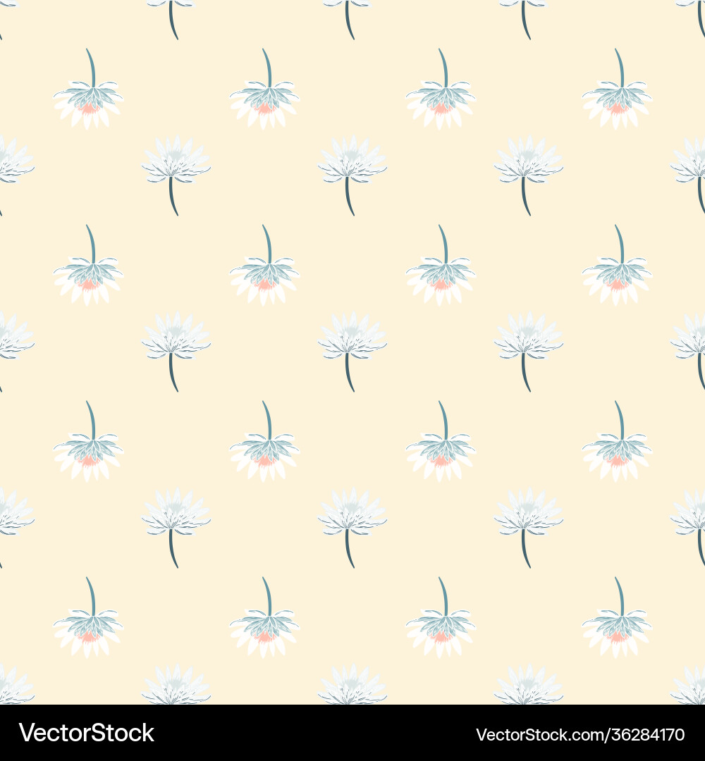 Minimalistic cute seamless pattern with little Minimalistic cute seamless pattern with little vector image