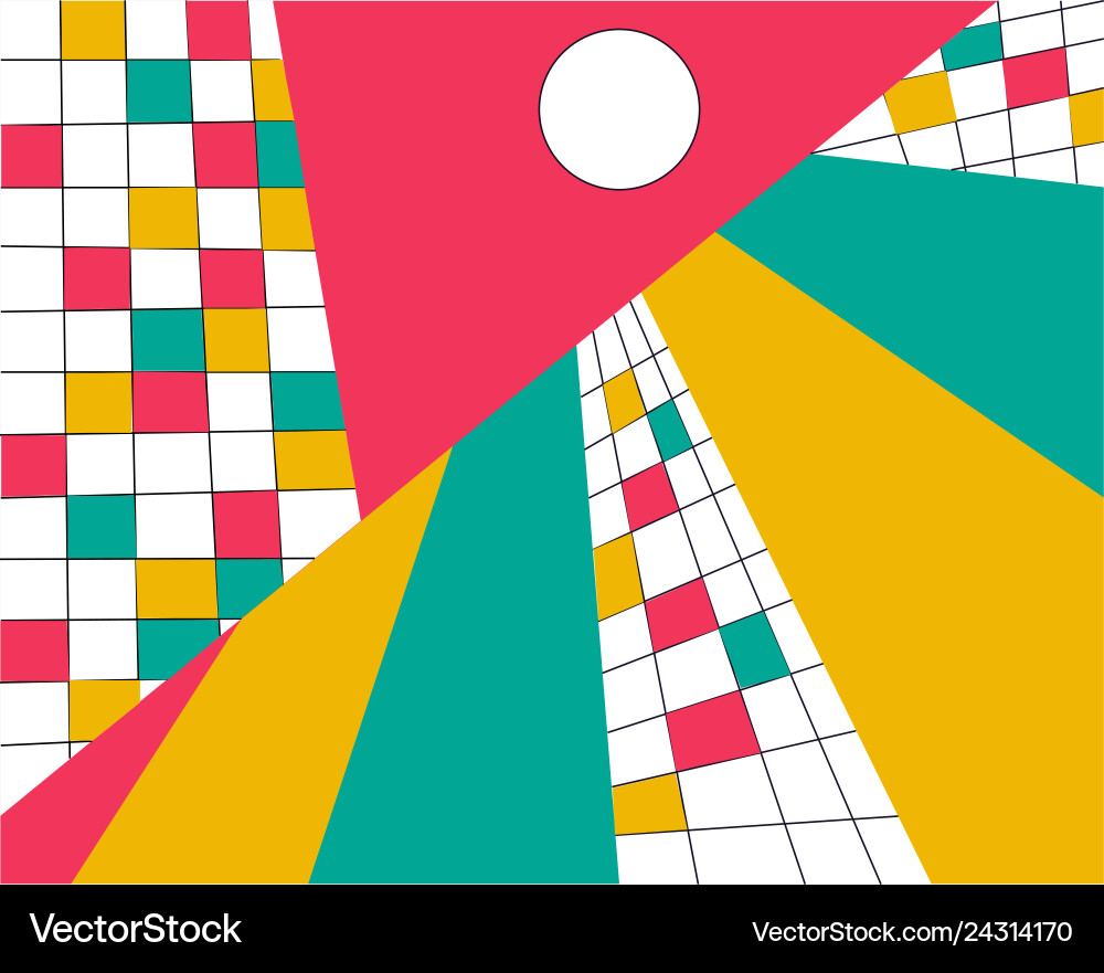 Modern paper art pattern with color abstract Modern paper art pattern with color abstract vector image