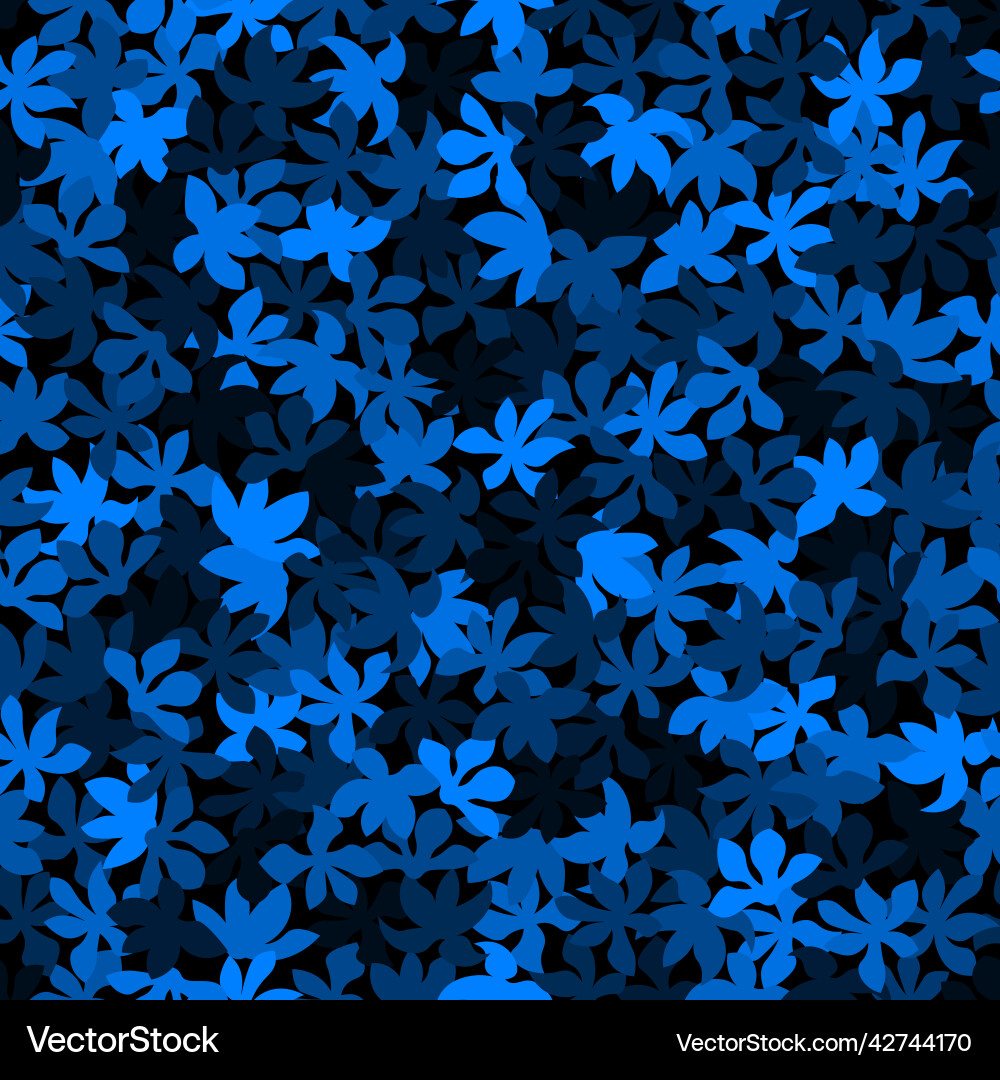 Seamless pattern with maple leaves azure Seamless pattern with maple leaves azure Vector Image