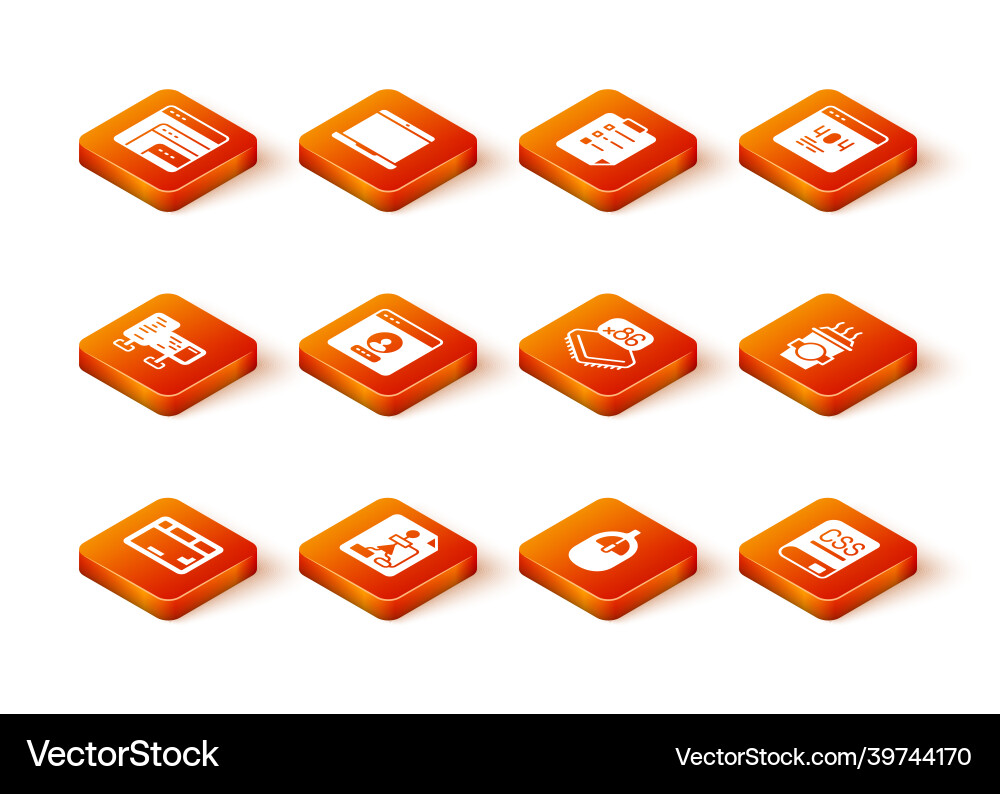 Set keyboard flowchart computer monitor screen Set keyboard flowchart computer monitor screen vector image
