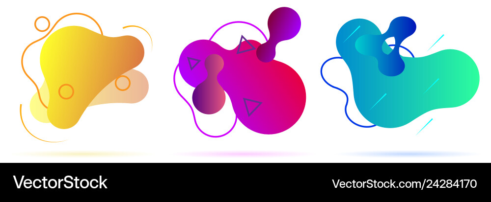 Set of colorful gradient Set of colorful gradient vector image