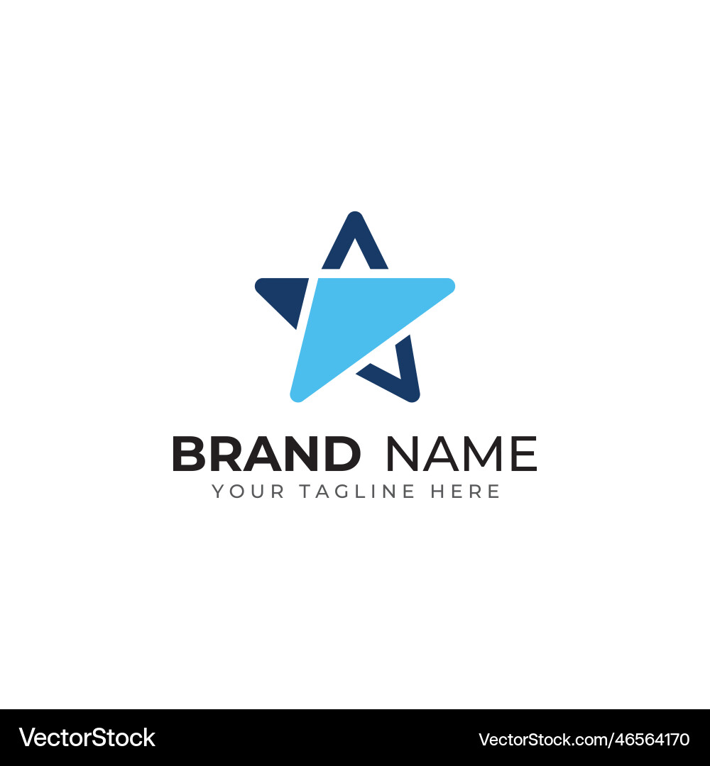 Star logostar logo for business and companywith Star logostar logo for business and companywith vector image