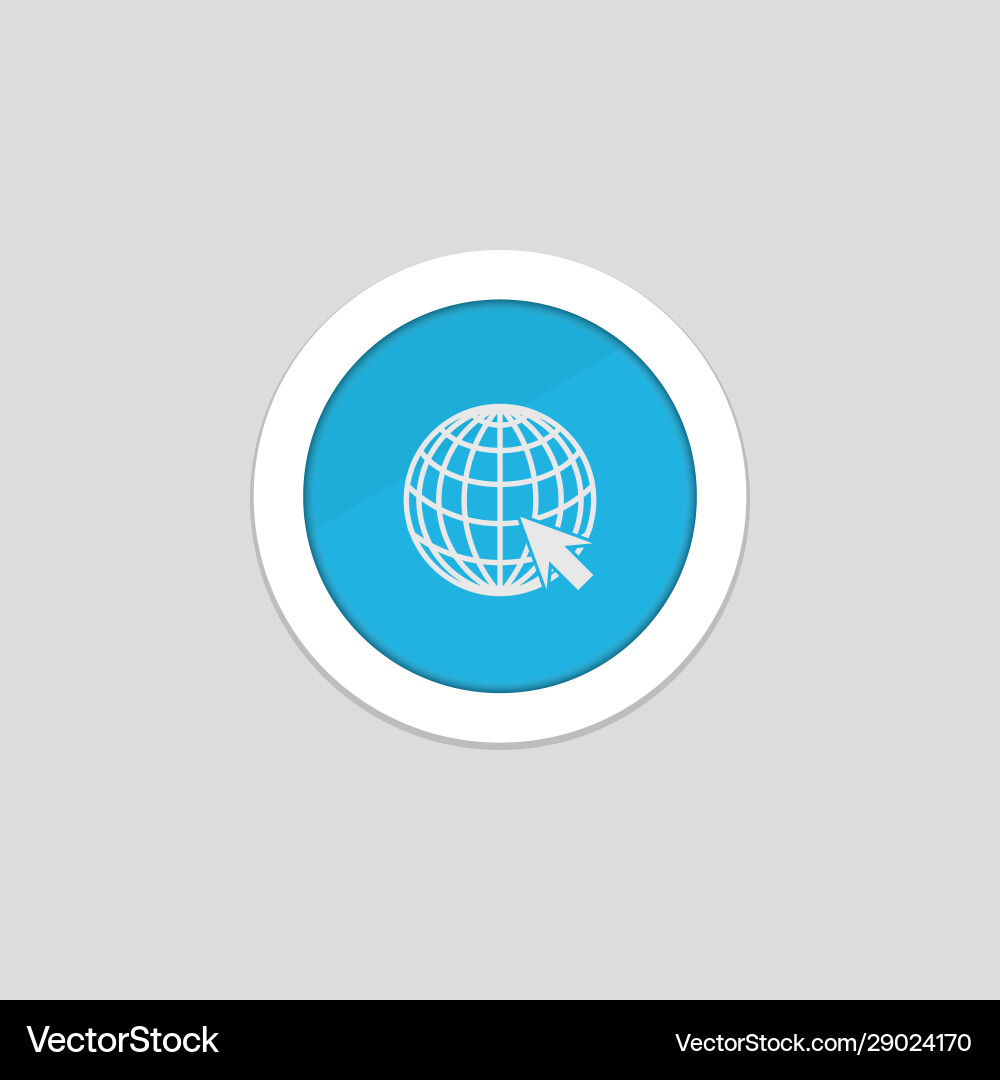 Web icons with concept a globe and arrow Web icons with concept a globe and arrow vector image