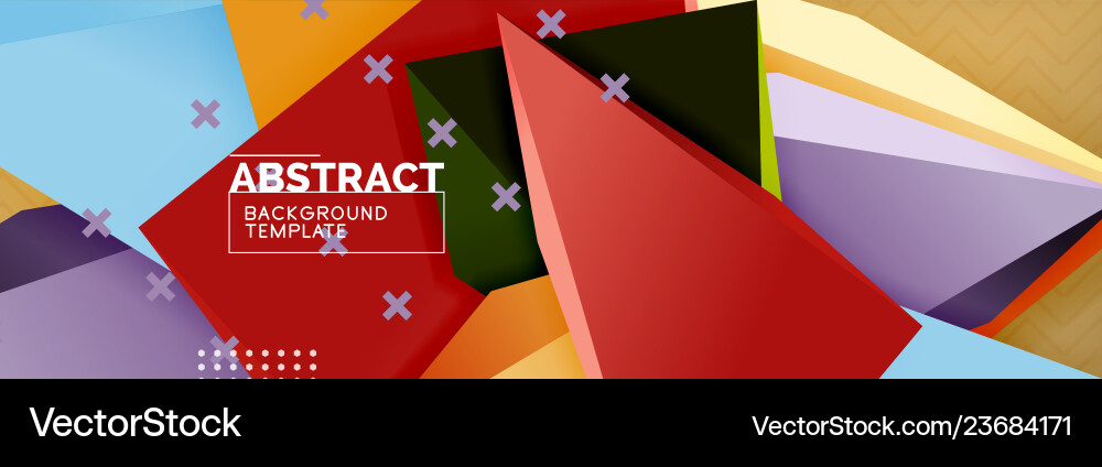 3d triangular shapes abstract background 3d triangular shapes abstract background vector image