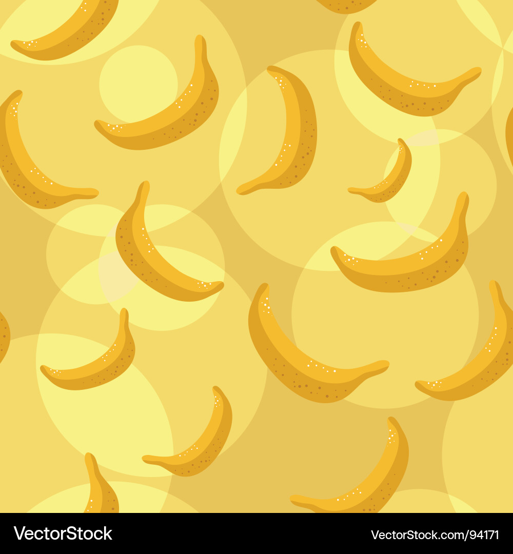 Banana Pattern Background vector image