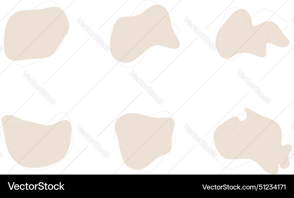 Blobs fluid liquid shapes symbol visual set Blobs fluid liquid shapes symbol visual set Vector Image