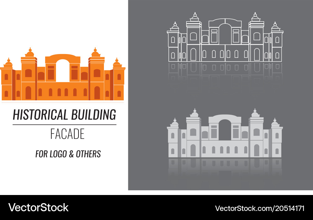 Classical building architecture made vector image