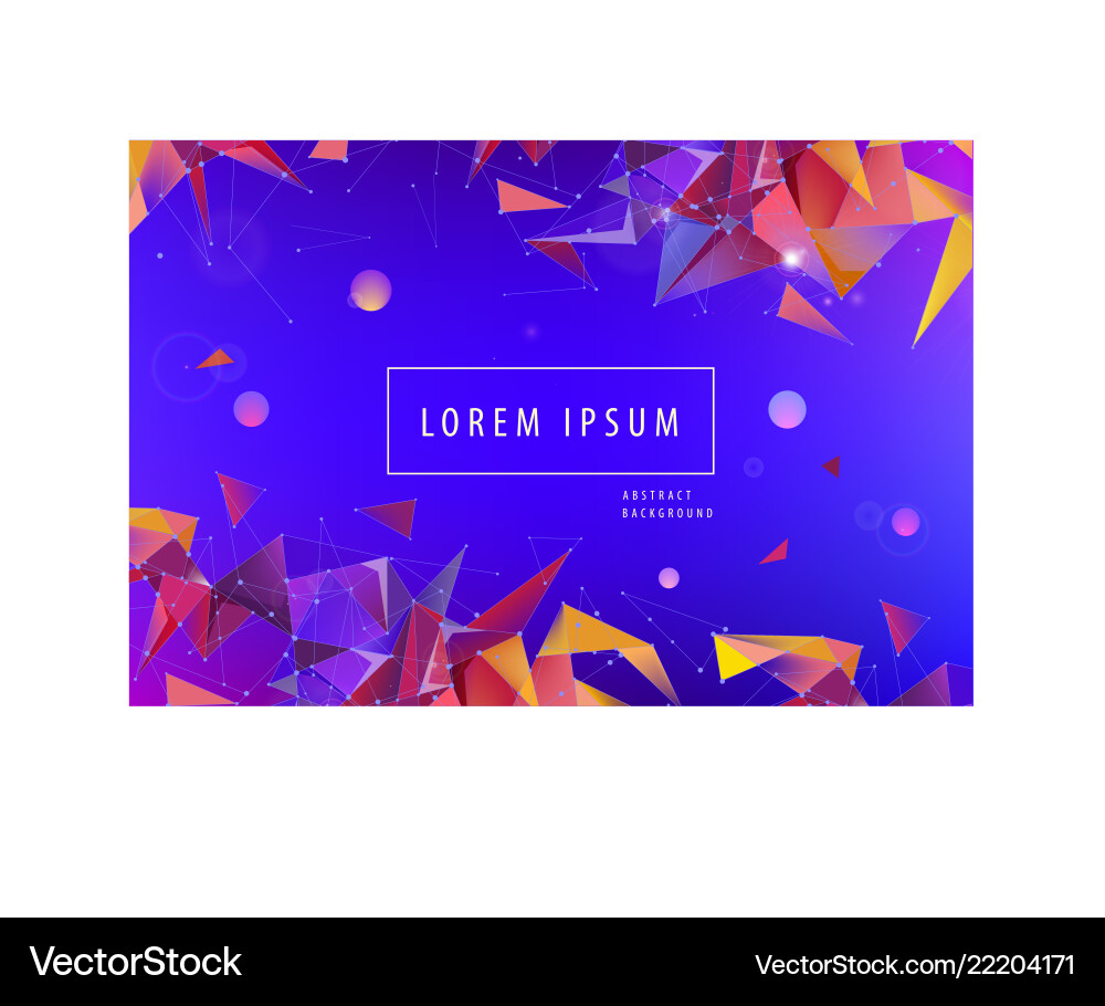 Colorful geometric background faceted Colorful geometric background faceted vector image