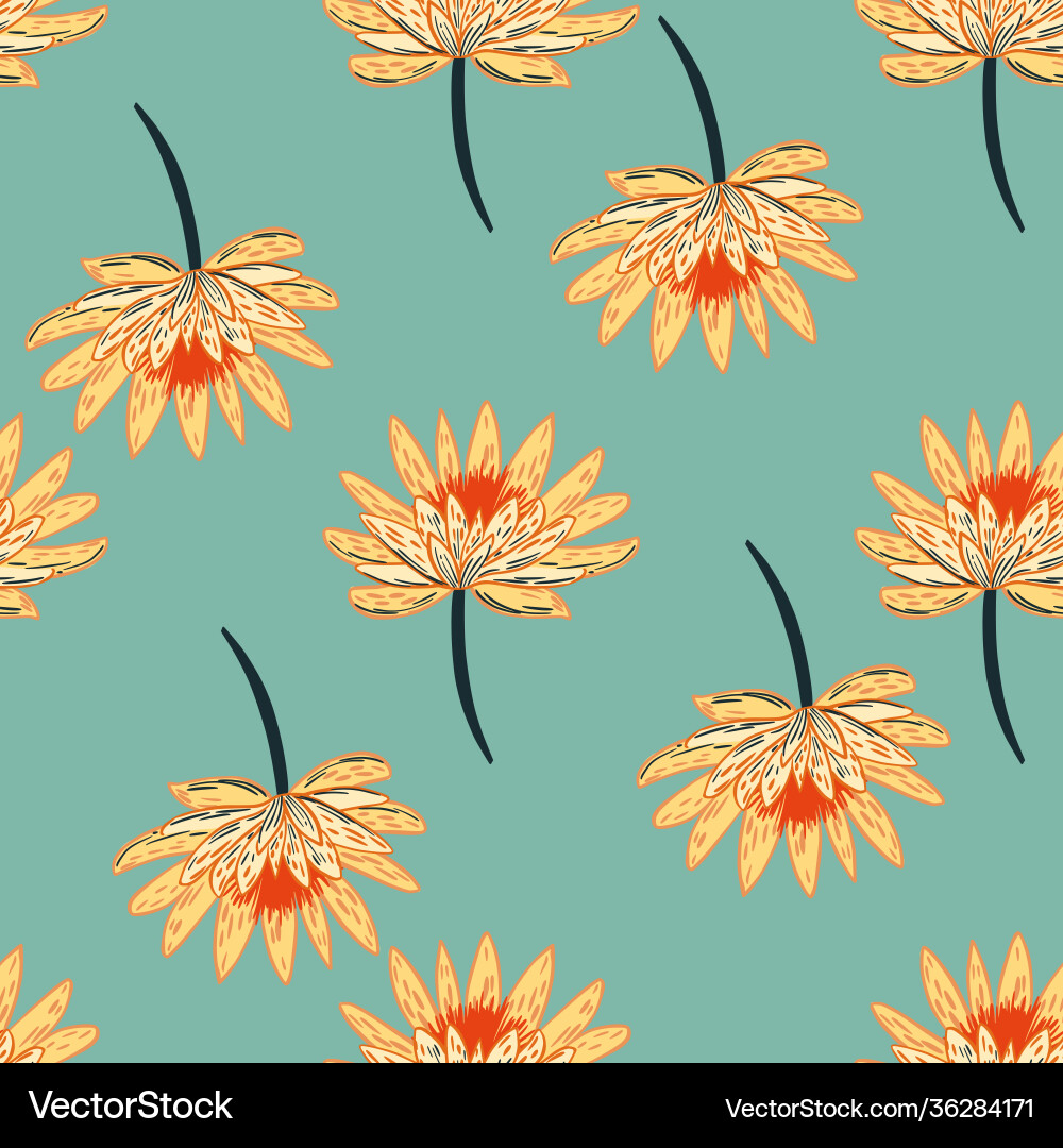 Scrapbook flora seamless pattern with simple Scrapbook flora seamless pattern with simple vector image