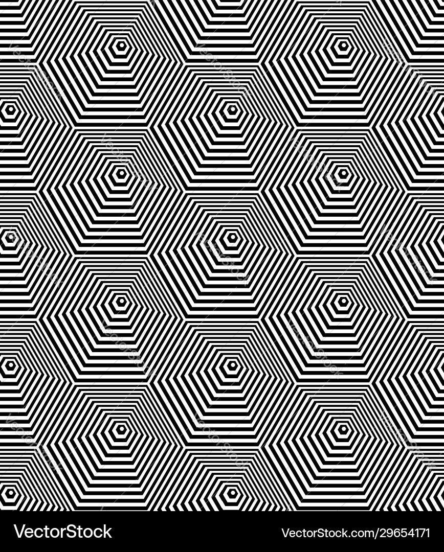 Seamless hexagons pattern Seamless hexagons pattern vector image