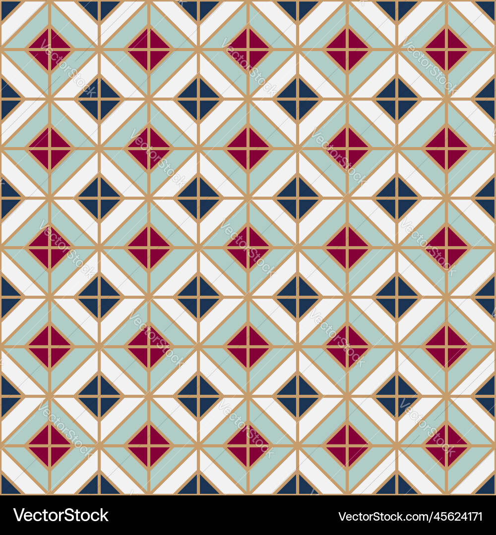 Simple floor tile pattern abstract geometric Vector Image