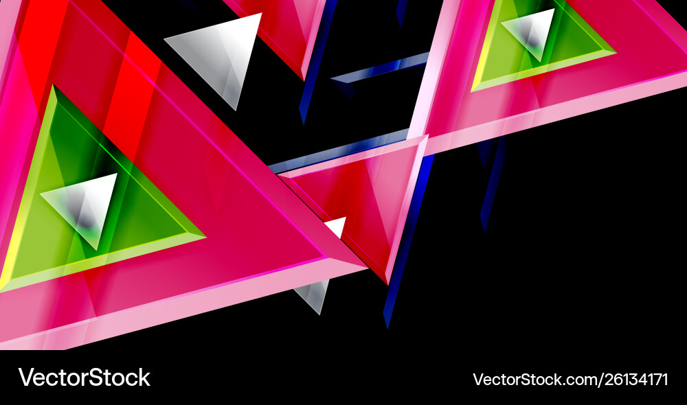 Triangle abstract background Vector Image
