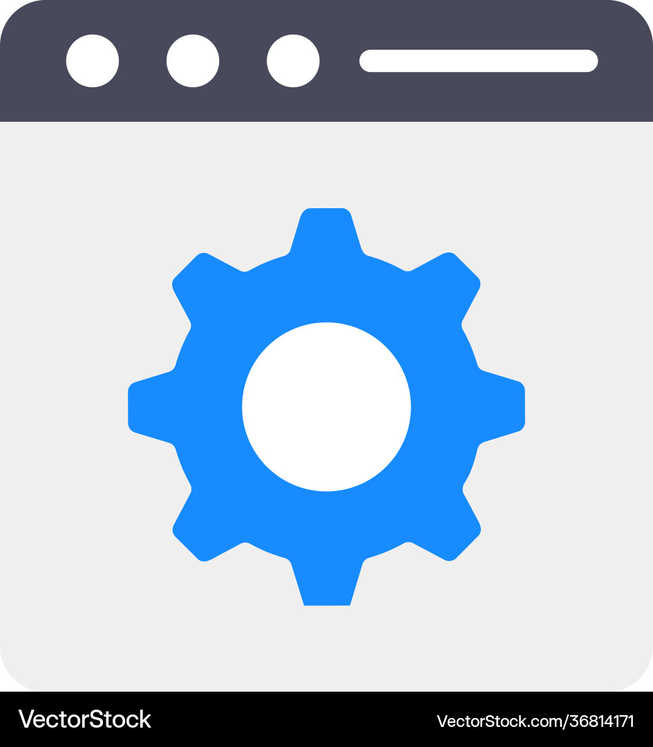 Web setting vector image