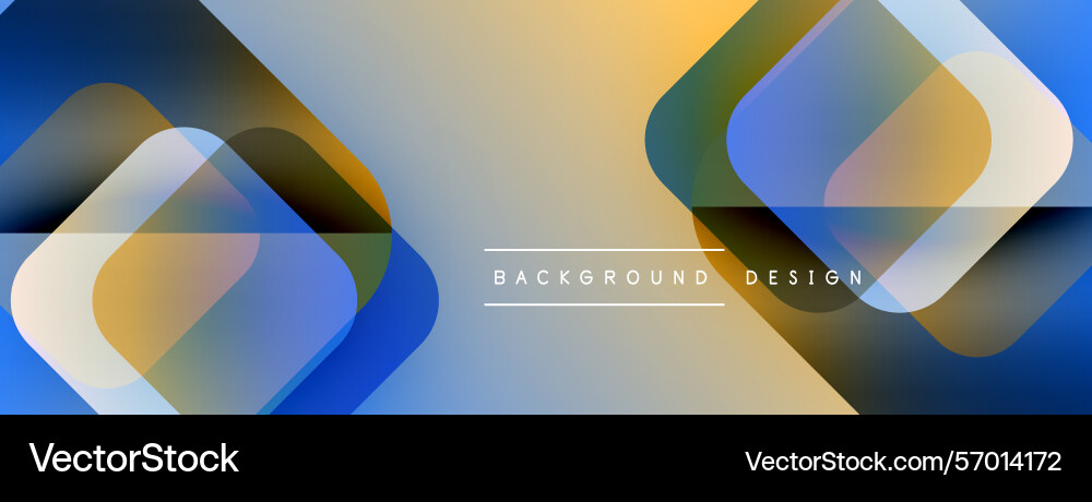 Abstract geometric shapes overlap creating Vector Image