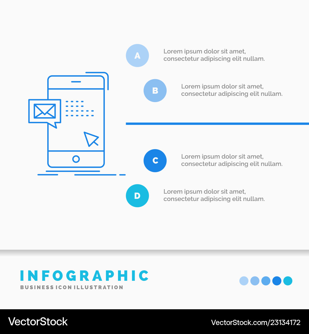 Bulk dialog instant mail message infographics Bulk dialog instant mail message infographics vector image