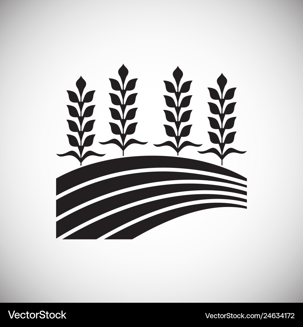Cereal icon on background for graphic and web Cereal icon on background for graphic and web vector image