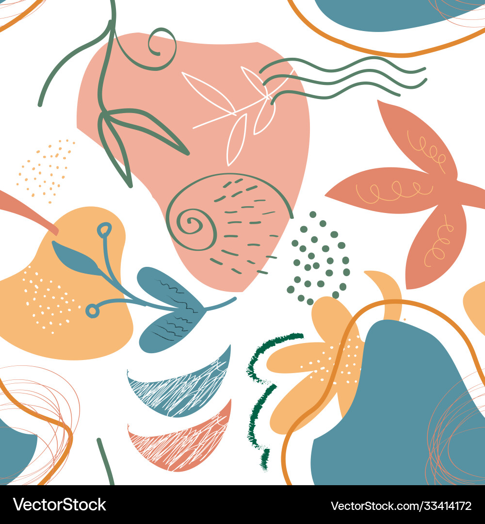 Hand drawn various shapes and doodle objects Hand drawn various shapes and doodle objects vector image
