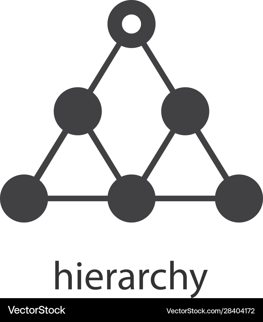 Hierarchy Symbol Icon vector image