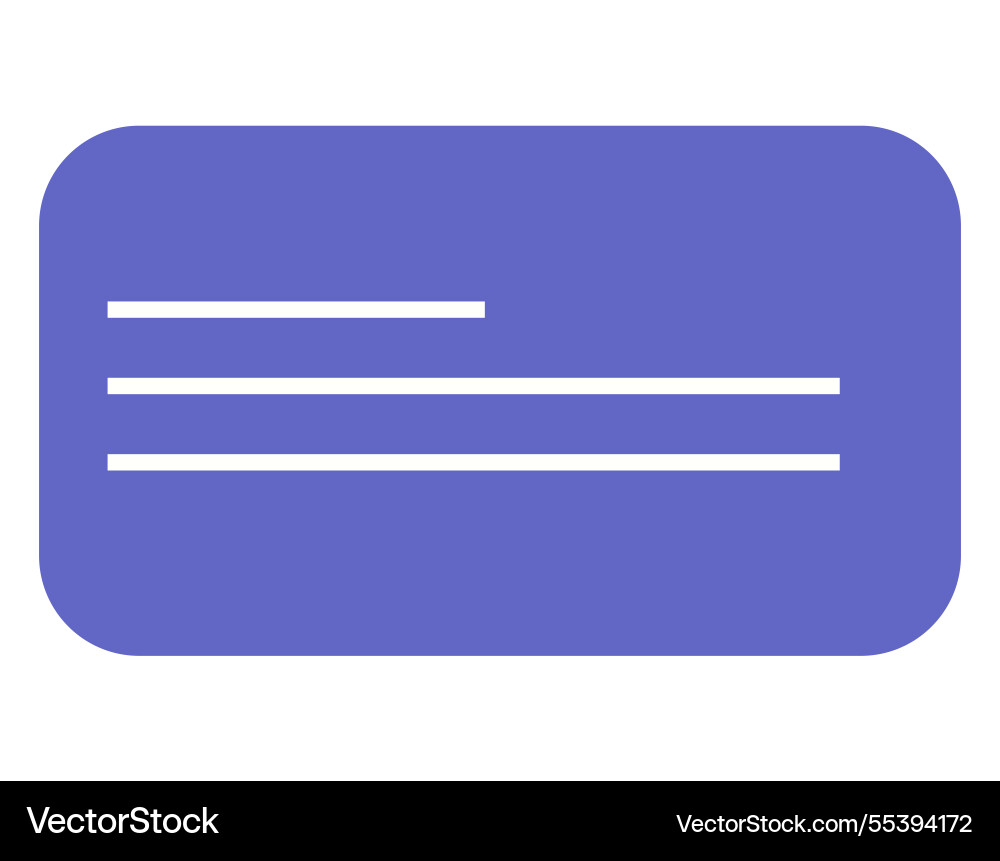 Horizontal rectangular card with rounded edges Horizontal rectangular card with rounded edges Vector Image