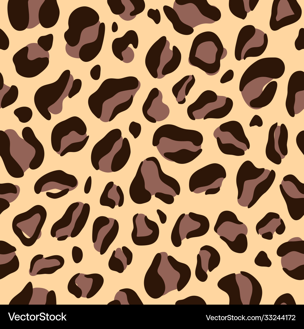 Leopard seamless pattern design Vector Image