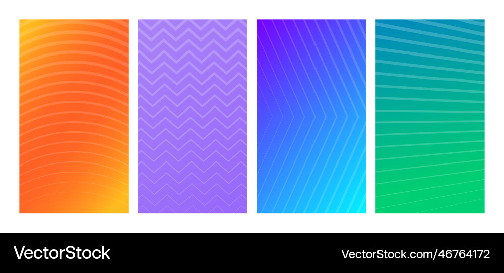Modern colorful gradient background with lines Modern colorful gradient background with lines vector image