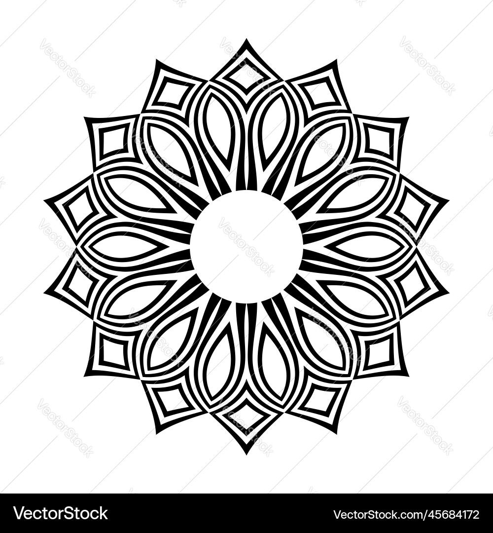 Radial Circle Pattern vector image
