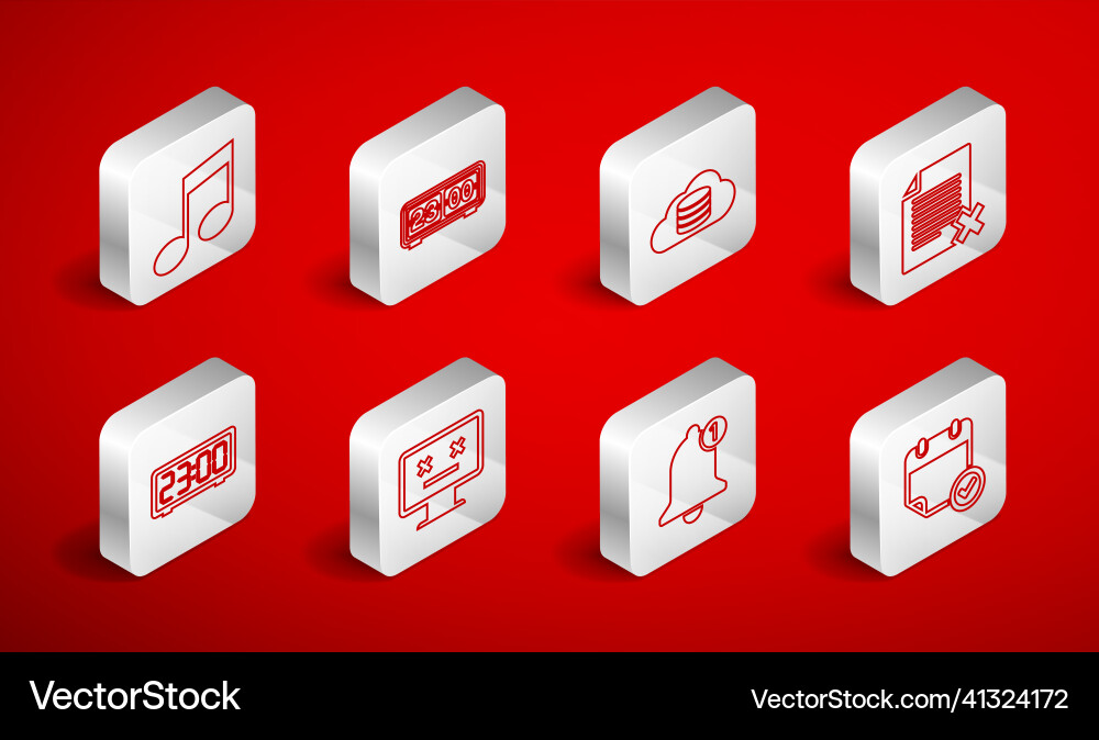 Set line calendar with check mark retro flip Set line calendar with check mark retro flip vector image