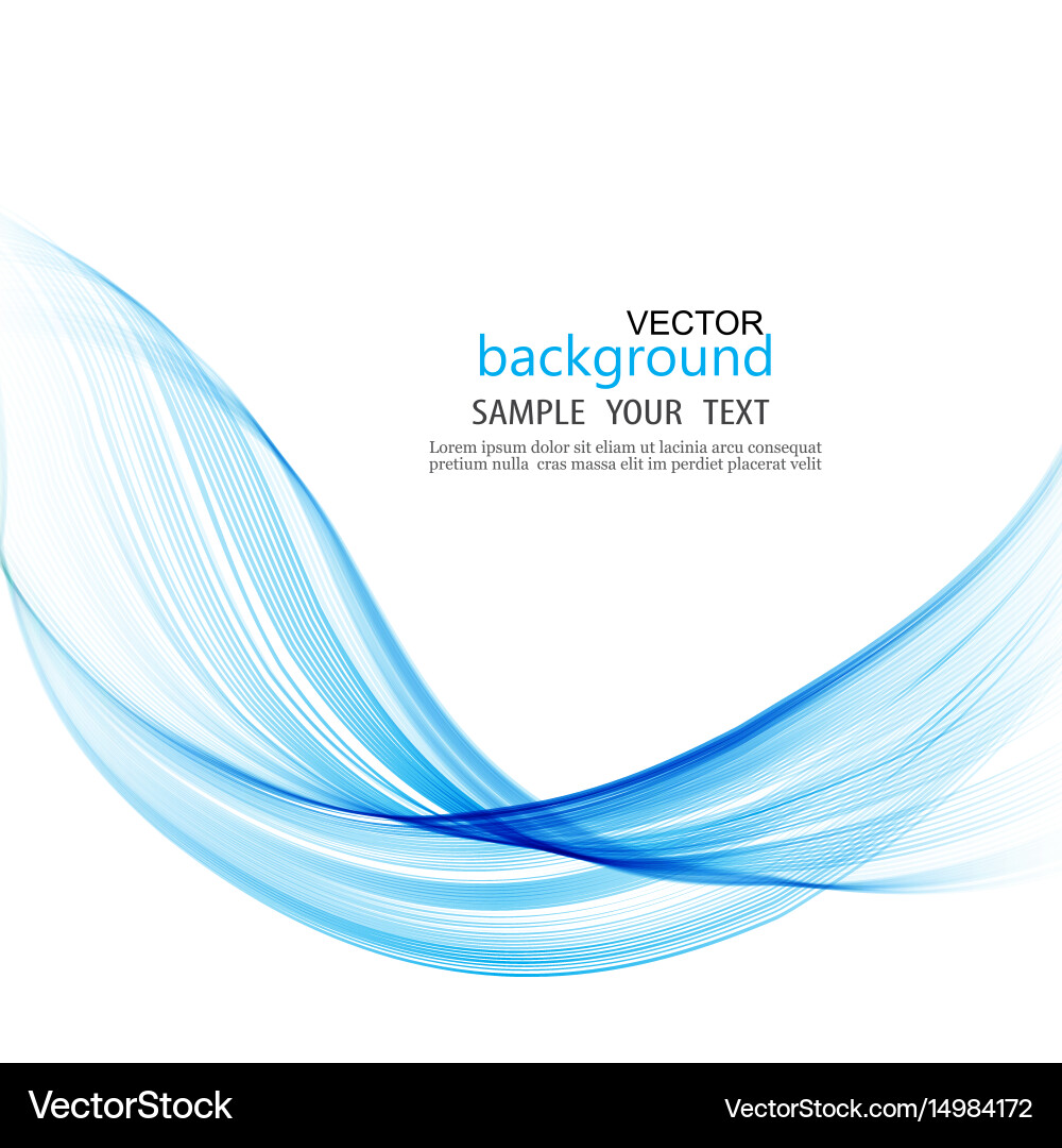 Wavy Blue Abstract Background Royalty Free Vector Image